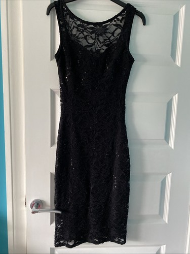 Lipsy black sparkly - black,