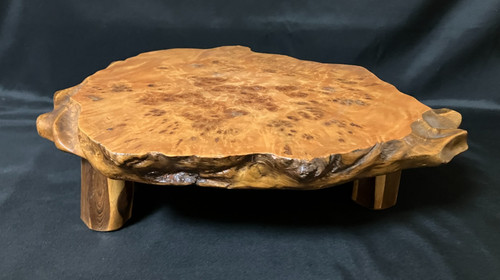 Japanese burl wood display - burl,