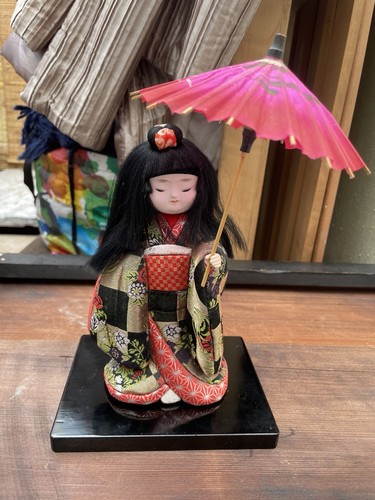Vintage japanese geisha doll - japanese,