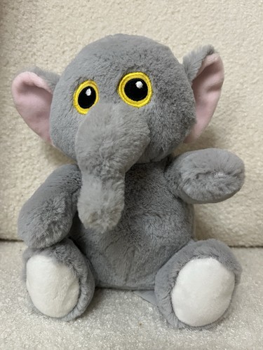 Grey elephant plush with - grey,