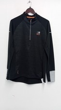 Men's KARRIMOR RUN Black Long Sleeve Jacket Half Zip Activewear Size M CG SA9
