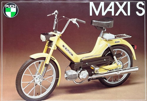 Puch maxi moped double sided - moped, double-sided