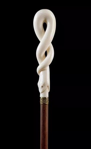 Wooden walking stick - , hand