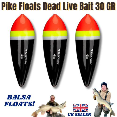 Pike floats dead - bait, live