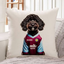 Aston Villa Cockapoo Cushion