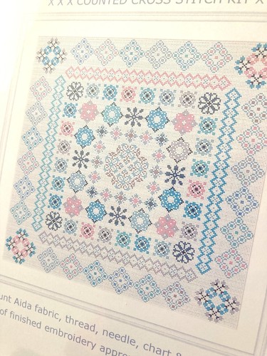 Counted cross stitch kit - kit, lace