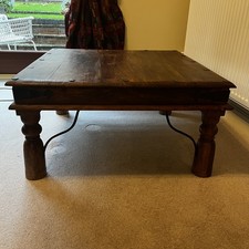 Maharani Sheesham Wood 80cm x 80cm square coffee table