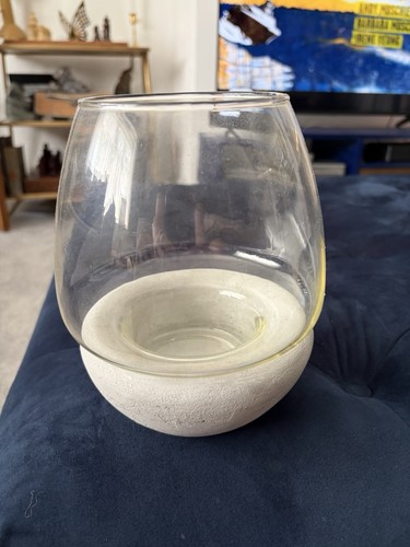 Glass hurricane lantern with - glass,