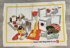 Vintage retro 70s/80s Hoover Tea Towel immaculate condition 