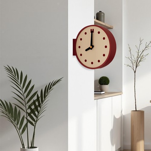 Corner wall clock - corner, sided