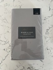 Grey Single Duvet Cover In