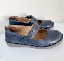 Clarks Shoes Womens Blue Mary