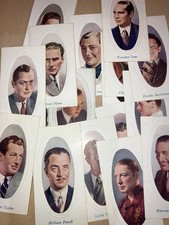 GODFREY PHILLIPS CIGARETTE CARDS. SCREEN STARS EMBOSSED PART SET