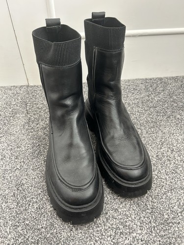 Black leather chunky - h&m,