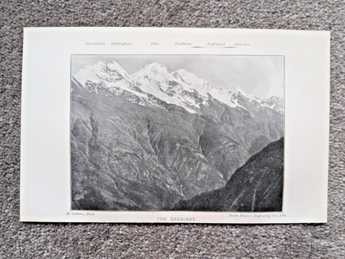 The saasgrat mountain - the,