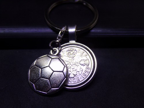 Lucky sixpence keyring - sixpence, &