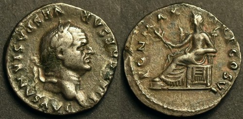 Vespasian denarius pax - denarius,