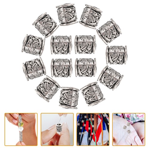 Pcs beard beads - 20, metal