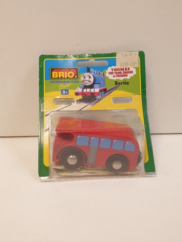 Wooden railway bertie - wooden, red