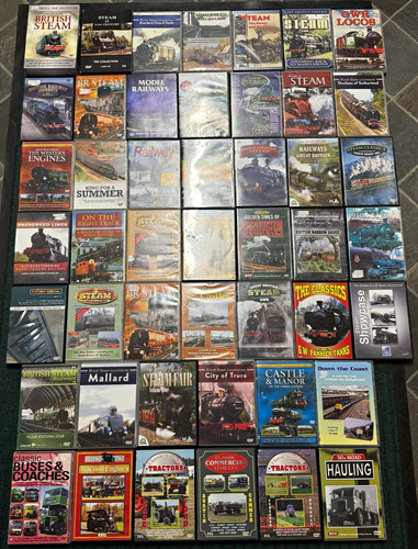 Railway steam train dvds - 47,