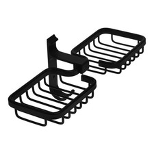  Self Adhesive Soap Holder Vintage Basket Wall Mounted Dispenser Bathroom