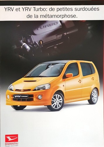 Daihatsu yrv turbo brochure - daihatsu,