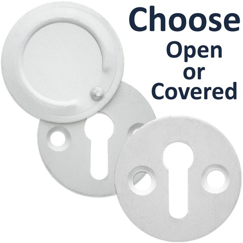 Satin aluminium key hole cover - satin,