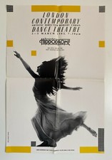 London Contemporary Dance Theatre Birmingham Hippodrome 1983 Large Poster - GC