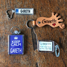 4 x Gareth Keyring Bundle
