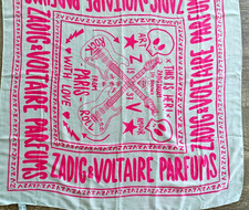 Zadig & Voltaire scarf, rock-and-roll inspired, contemporary luxury brand.