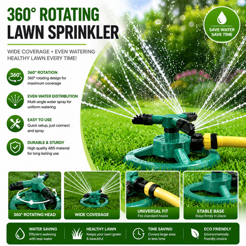 360 rotating garden - rotating, garden/lawn