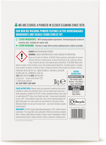 Non bio washing powder - non-bio,