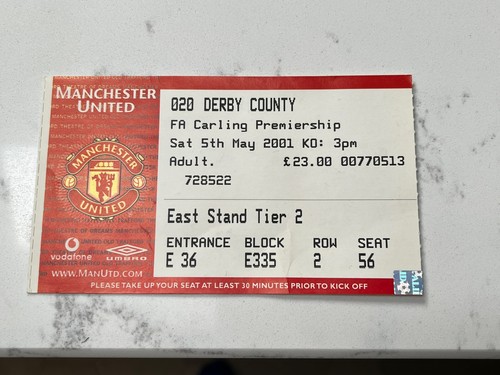 Manchester united ticket - ticket,