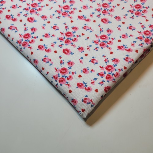 White floral 100 - white, cotton