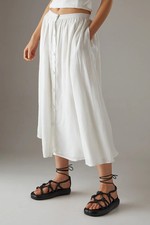 Warehouse White Maxi Skirt