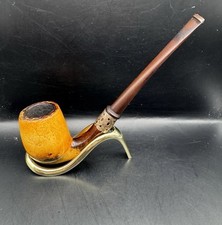 Estate Pipe: Antique Meerschaum With Ornate Collar