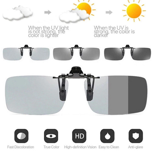 Photochromic polarised clip - polarised,