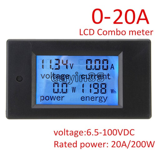 20a 100v lcd digital volt - dc,