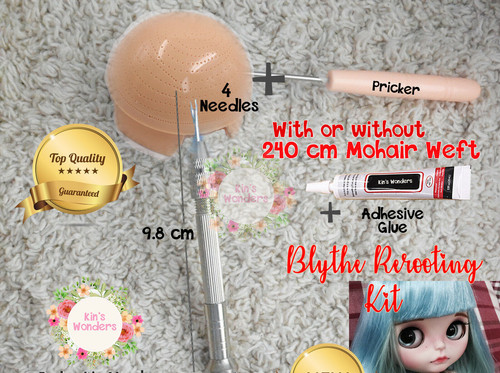 Rerooting blythe kit rehairing - rerooting,