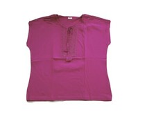 Damart Fushia Pink Embroidered