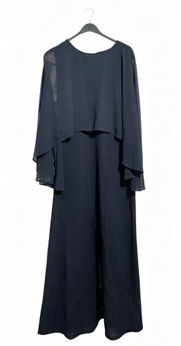 Black maxi dress with - maxi, cape
