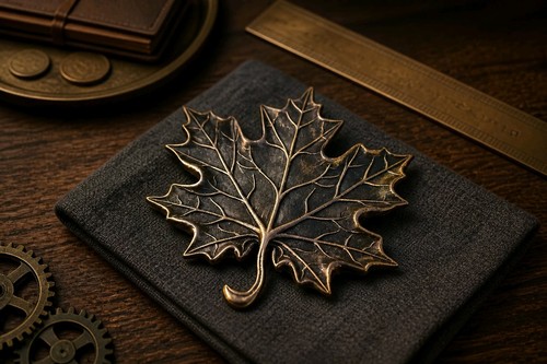 Ornate leaf tray keys - ornate,