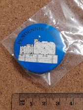 National Trust PENDENNIS CASTLE Charity Tin Badge