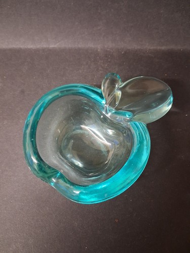 Lovely turquoise glass - glass, apple