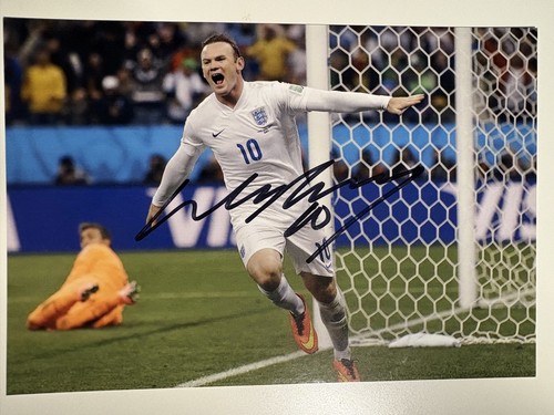 Signed photo wayne rooney - rooney,