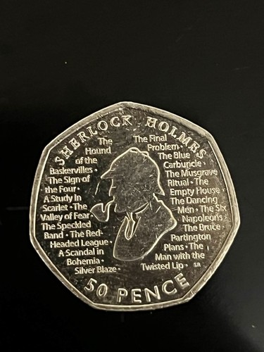Rare sherlock holmes 50p - sherlock, coin