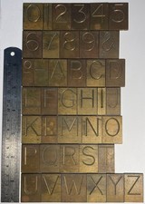 3/4" LETTER ON 1-1/4" BRASS