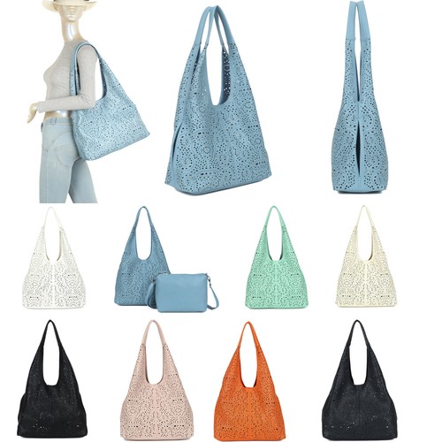 Ladies laser cut hobo - ladies,