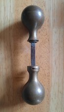 Pair Of Vintage Brass Door