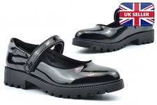 Girls Patent School Shoes